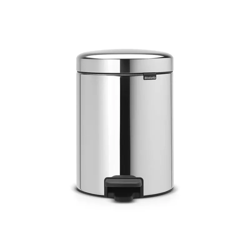 Brabantia NewIcon 5L pedāļa atkritumu tvertne Brilliant Steel