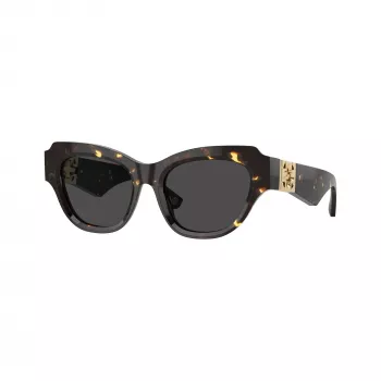Burberry BE4423-410687 Sieviešu kaķa acs saulesbrilles, tumši havannas rāmis, brūnas gradienta lēcas, 52mm