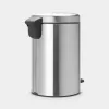Brabantia NewIcon pedāļa atkritumu tvertne 12L matēts tērauds