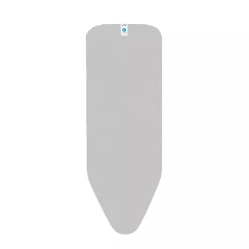 Brabantia gludināšanas dēļa pārvalks, 124x45 cm, metalizēta kokvilna, 2 mm putas, metāliski pelēks