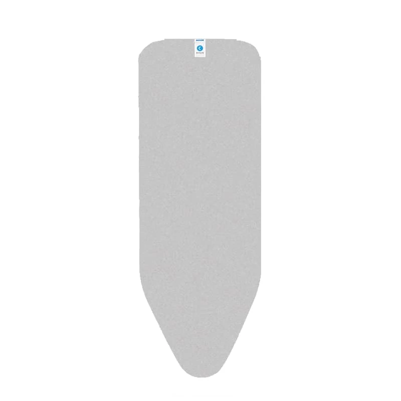 Brabantia gludināšanas dēļa pārvalks, 124x45 cm, metalizēta kokvilna, 2 mm putas, metāliski pelēks