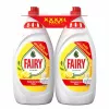 FAIRY citronu trauku mazgāšanas līdzeklis divu pudeļu komplekts, 2 x 1350 ml