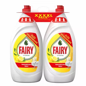 FAIRY citronu trauku mazgāšanas līdzeklis divu pudeļu komplekts, 2 x 1350 ml