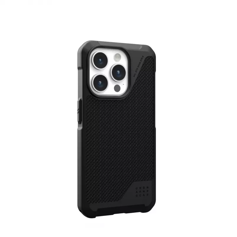 UAG Metropolis LT Magsafe vāciņš iPhone 15 Pro - Aramidšķiedra, melns