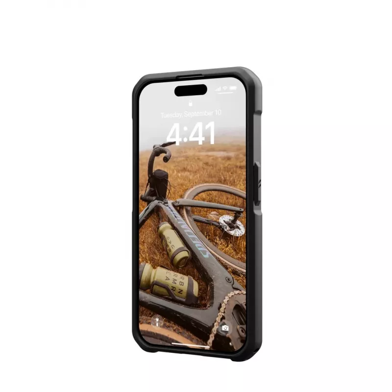 UAG Metropolis LT Magsafe vāciņš iPhone 15 Pro - Aramidšķiedra, melns