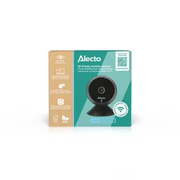 Alecto SMARTBABY5BK digitālais video mazuļa monitors, 2,4 GHz FHSS, 2,4 inch krāsu LCD, nakts redzamība, divvirzienu saziņa, temperatūras sensors, šūpuļdziesmas, VOX, melns