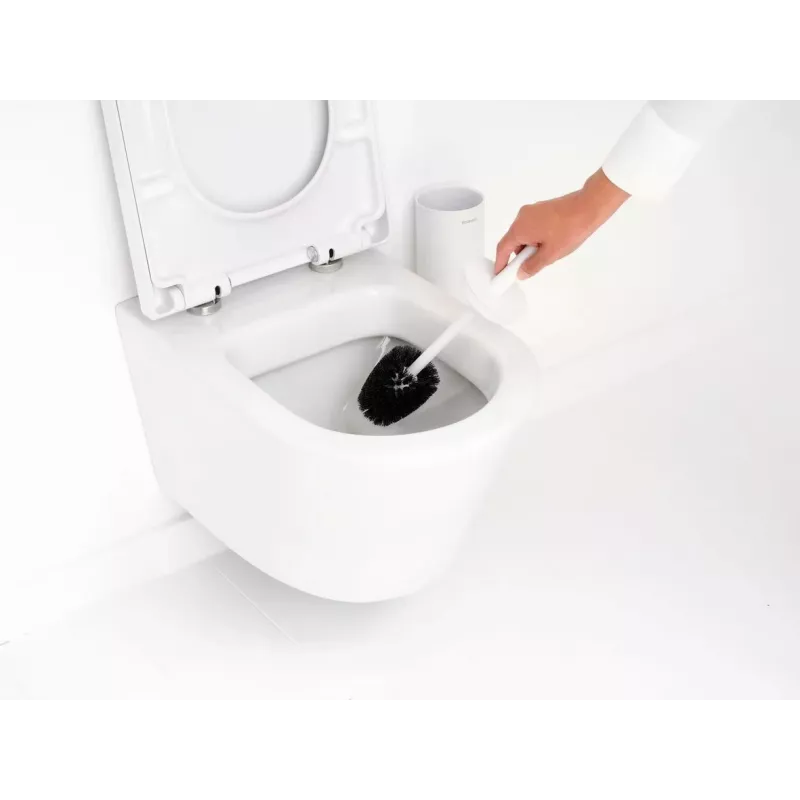 Brabantia ReNew tualetes birste ar turētāju, Mineral White