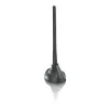 PHILIPS SDV5100/12 iekštelpu TV antena ar 18 dB pastiprinājumu, UHF/VHF/FM, melna