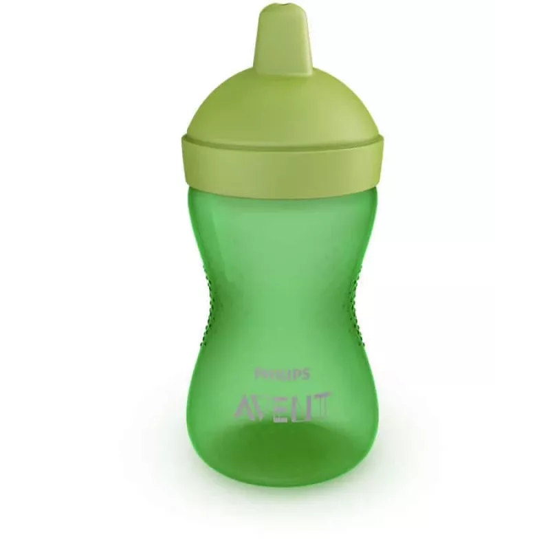 Philips AVENT My Grippy treniņkrūze ar cietu snīpi 300ml, 18M+, zaļa