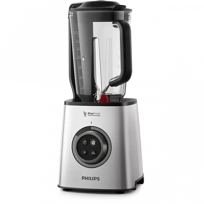 Philips 1400W vakuuma blenderis HR3756/00-B ar 2L trauku un 0,6L ceļojuma krūzi