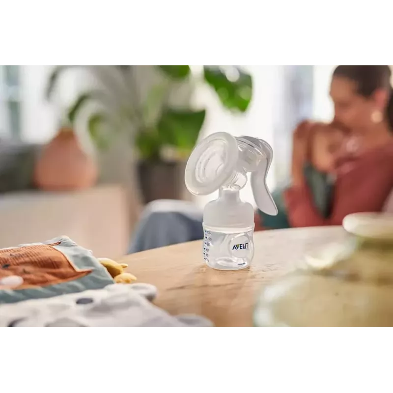 Philips Avent Lotus manuālais krūts sūknis ar 3 uzglabāšanas trauciņiem un adapteri