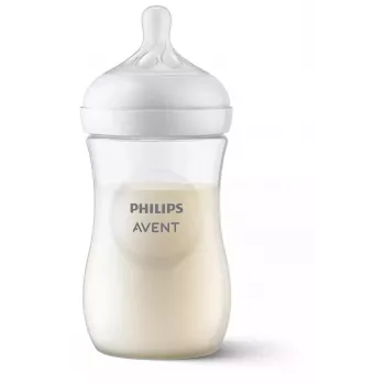 Philips AVENT Natural Response zīdaiņa pudelīte 260 ml, vidējas plūsmas knupītis, 1m+