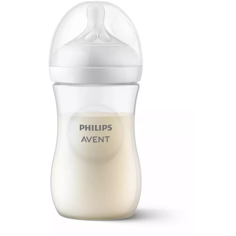 Philips AVENT Natural Response zīdaiņa pudelīte 260 ml, vidējas plūsmas knupītis, 1m+