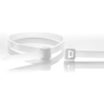 WKK neilona kabeļu saites, dabīgā krāsā, 200 x 4,8 mm, 100 gabali 110126971