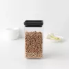 Brabantia Make & Take taisnstūra pārtikas uzglabāšanas trauks 1,6 L tumši pelēks