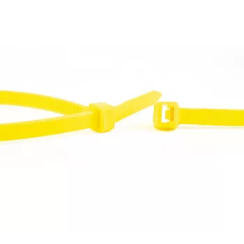 WKK dzeltenas neilona kabeļu saites 100 x 2,5 mm, 100 gab. iepakojums 11032471