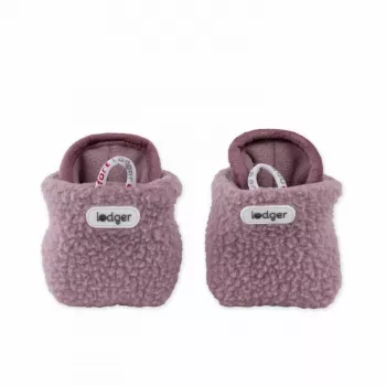 Lodger Slipper Teddy mazuļu čības, rožu, 6-12 mēneši, pretizslīdēšanas zole, flīss