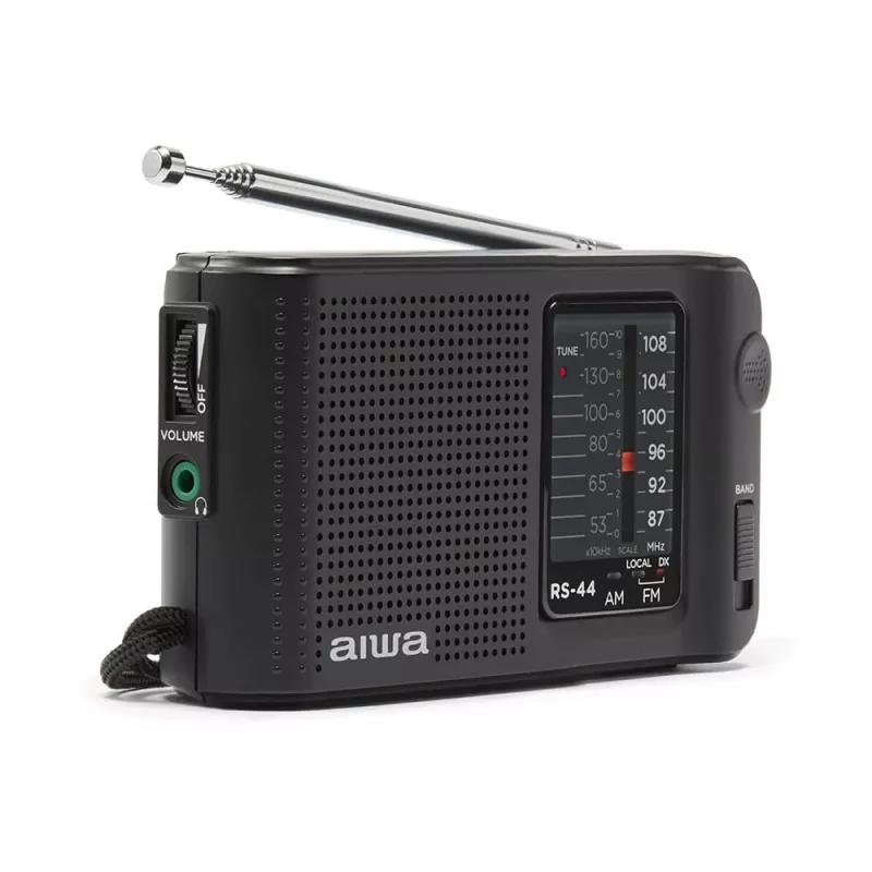 AIWA RS-44 kabatas radio AM/FM, melns