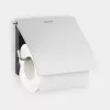 Brabantia 385322 pie sienas montējams tualetes papīra turētājs, matēts tērauds