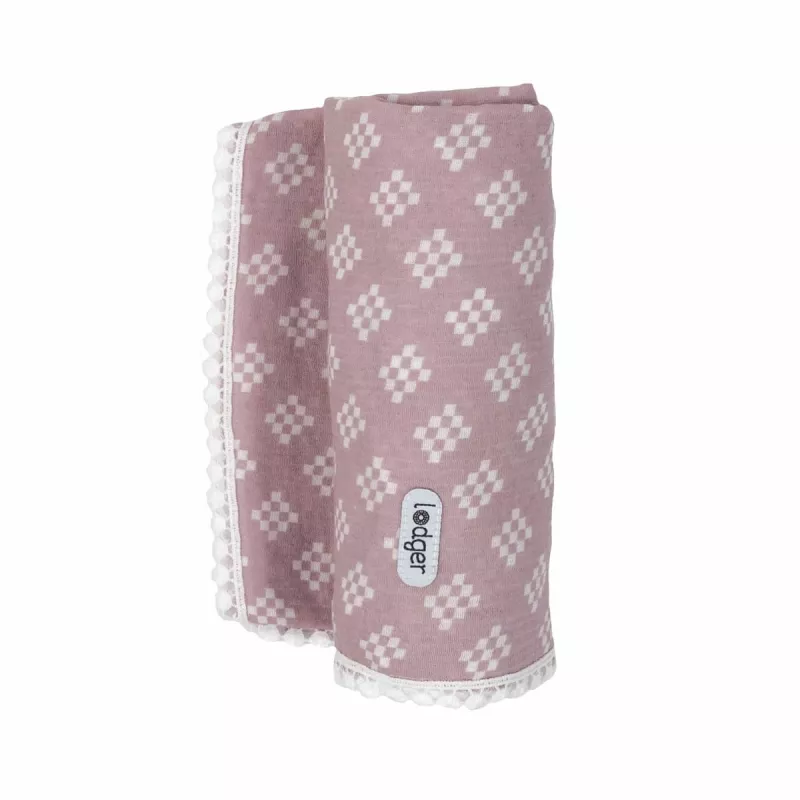 Lodger Swaddle Tribe muslīna autiņš 120x120 cm Rose