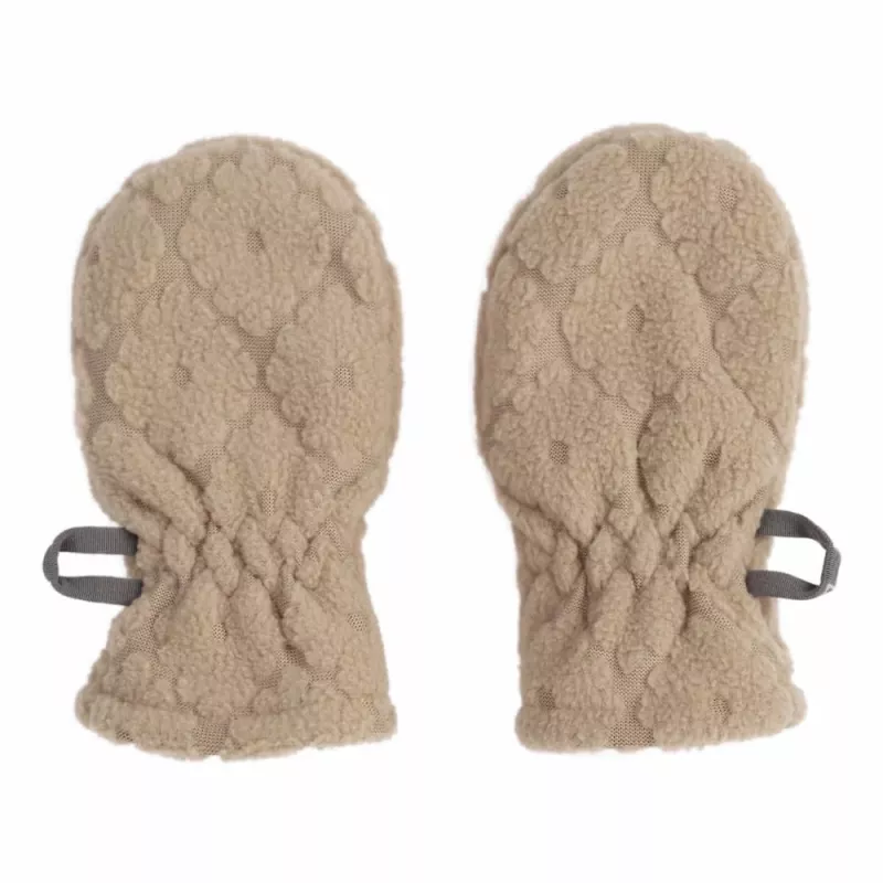 Lodger Mittens Folklore flīsa mazuļu dūraiņi, bēšā krāsā, 12-24 mēneši
