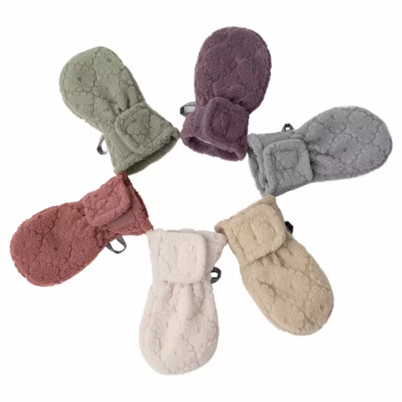 Lodger Mittens Folklore flīsa mazuļu dūraiņi, bēšā krāsā, 12-24 mēneši