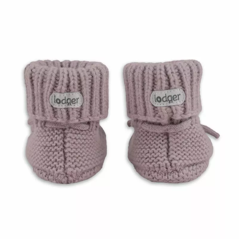 Lodger Slipper Merino vilnas mazuļu čības, rožu, 6-12 mēneši