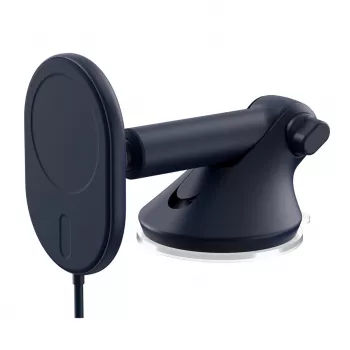 iOttie Velox magnētiskais bezvadu lādētājs ar panelis un vējstikls stiprinājumu - 7,5W Qi ātrā uzlāde, MagSafe saderīgs, melns