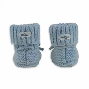 Lodger Slipper Merino vilnas mazuļu čības, Blue Fogg, 6-12 mēneši