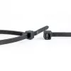 WKK UV stabilizēti melni plastmasas kabeļu saišķi 530 x 9 mm, 100 gab. 110299071