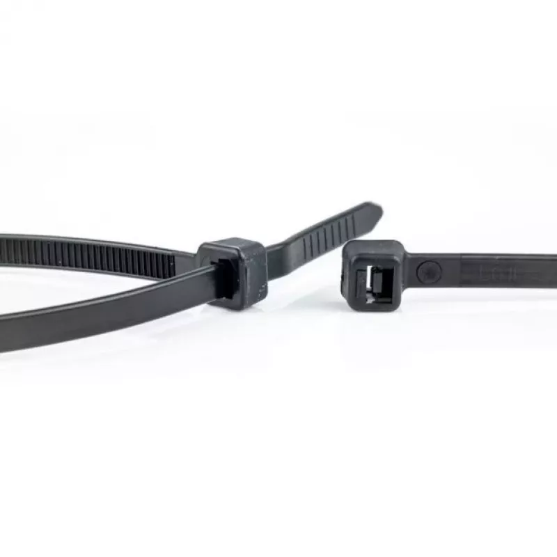 WKK UV stabilizēti melni plastmasas kabeļu saišķi 530 x 9 mm, 100 gab. 110299071