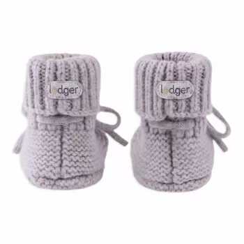 Lodger čības Merino vilnas zīdaiņu zābaciņi, Stone, 0-6 mēneši