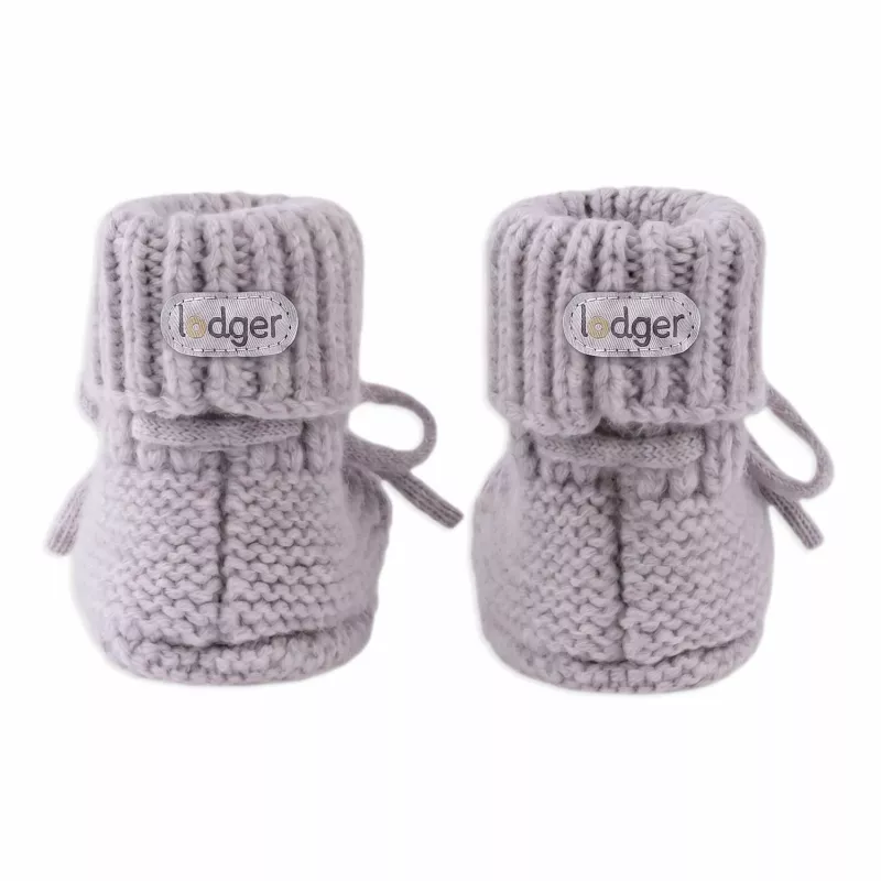 Lodger čības Merino vilnas zīdaiņu zābaciņi, Stone, 0-6 mēneši
