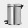 Brabantia NewIcon 5 litru pedāļa atkritumu tvertne, matēts tērauds