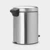 Brabantia NewIcon 5 litru pedāļa atkritumu tvertne, matēts tērauds