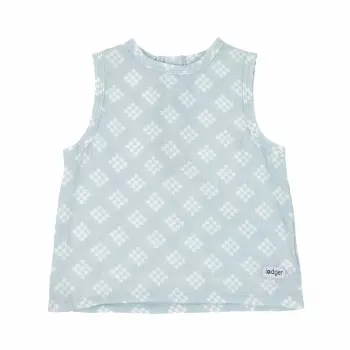 Lodger Tank Topper Tribe muslīna mazuļu tops, Ice Flow, 68 cm