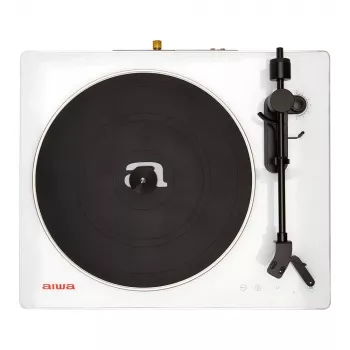 AIWA APX-680BT/WT Belt-Drive atskaņotājs ar Bluetooth, USB ierakstīšanu un PC savienojamību - Melns