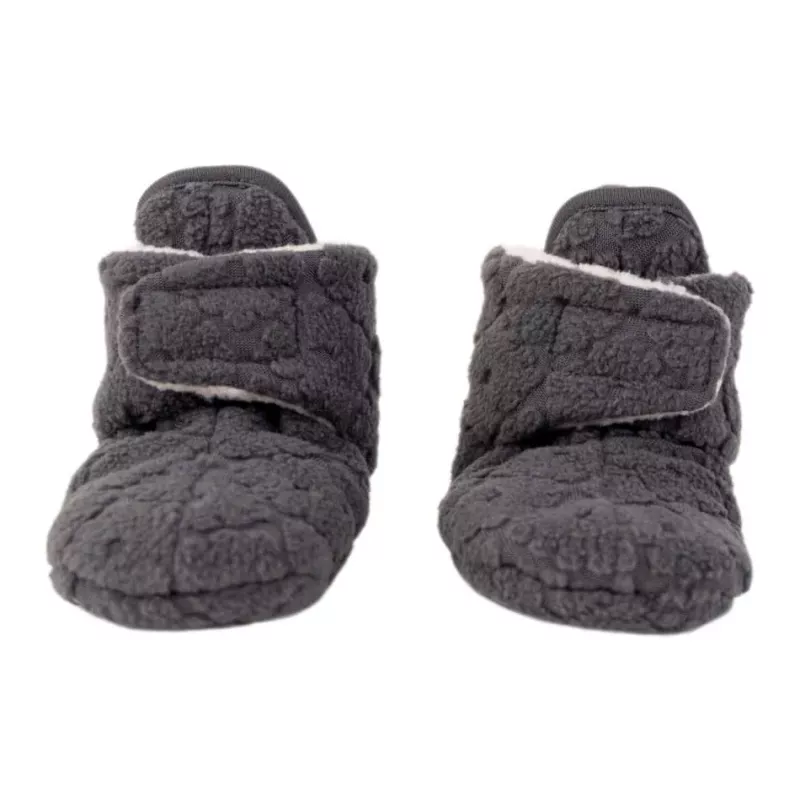 Lodger Slipper Folklore flīsa mazuļu čības, 6-12 mēneši, baložu krāsā