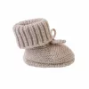 Lodger Slipper Folklore Merino vilnas mazuļu čības, bēšas, 0-6 mēneši