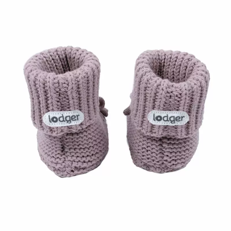 Lodger Slipper Knit mazuļu čības, rožu, 0-6 mēneši