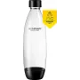 SodaStream Fuse 1L PET gāzētā ūdens pudele, 2 gab., caurspīdīga, trauku mazgājamā mašīnā mazgājama