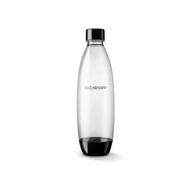 SodaStream Fuse 1L PET gāzētā ūdens pudele, 2 gab., caurspīdīga, trauku mazgājamā mašīnā mazgājama