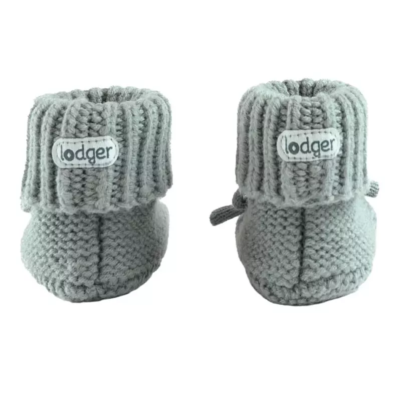 Lodger Slipper Folklore merino vilnas mazuļu čības, zīda, 0-6 mēneši
