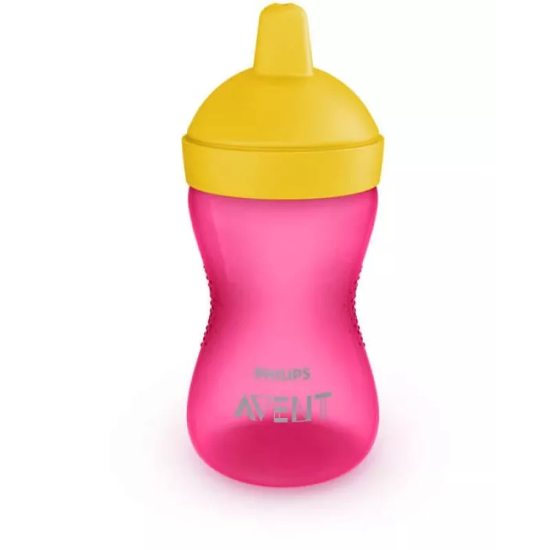 Philips Avent My Grippy cietā snīpja treniņkrūze 300 ml, 18M+, rozā
