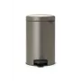 Brabantia NewIcon 12L pedāļa atkritumu tvertne, platīna