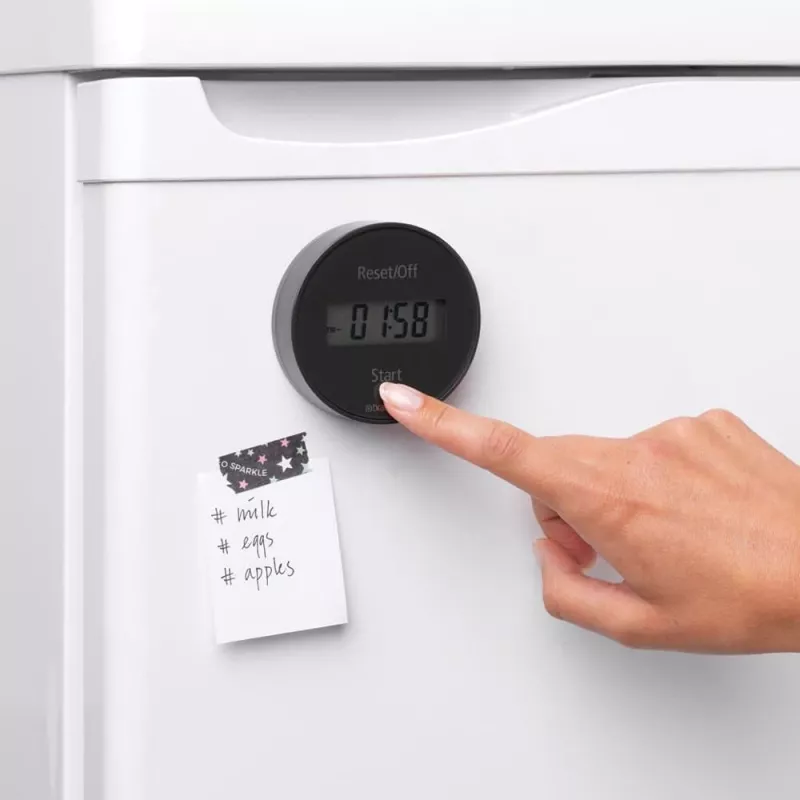 Brabantia virtuves taimeris ar magnētu, tumši pelēks