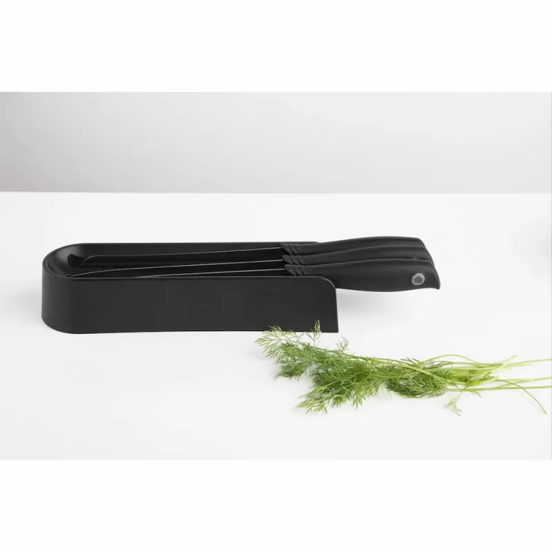 Brabantia Tasty+ nažu bloka komplekts atvilktnei, tumši pelēks, 3 naži