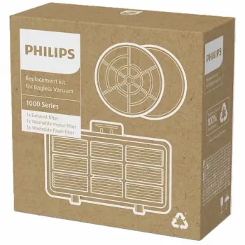 Philips rezerves filtru komplekts 1000 sērijas bezputekļu maisiņa putekļsūcējiem
