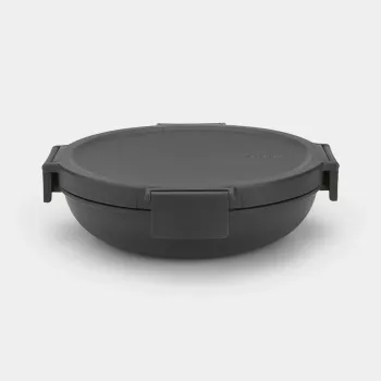 Brabantia Make & Take pusdienu bļoda 1L tumši pelēka