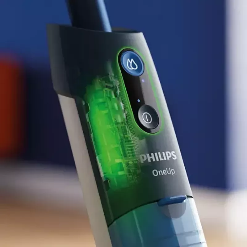 Philips OneUp Series 3000 bezvadu elektriskais cieto grīdu tīrītājs, tumši zils